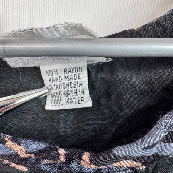 Wanderlust trading company tank top tie dye Chic Black Gold Women's Tank Top - Picture 9 of 11